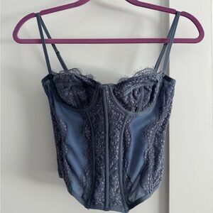 Out From Under Modern Love Corset Blue